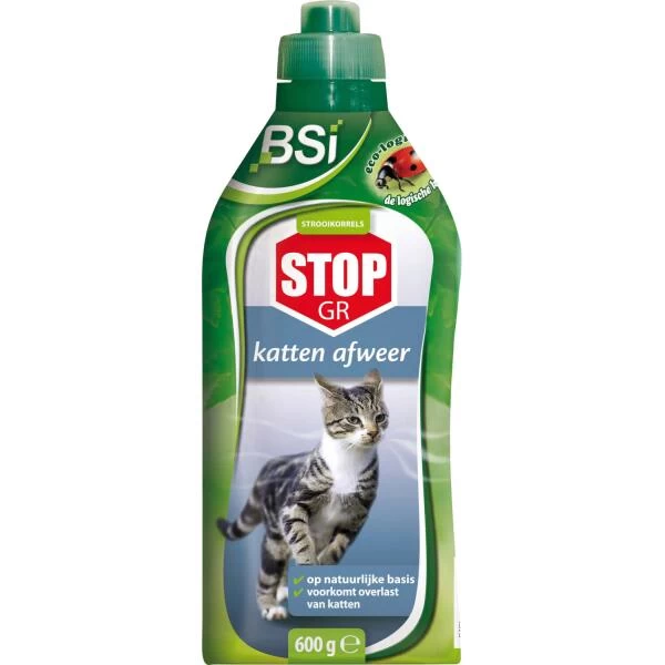 BSI Katten Afweer Ecologische Strooikorrels STOP GR - 600 G 3 BSI Katten Afweer Ecologische Strooikorrels STOP GR - 600 G