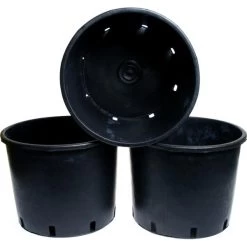 Kweekkuip Zwart 10 Liter - 26 Cm -Buiten Tuin Verpleging kweekpot 10 liter 1559111221 3 600