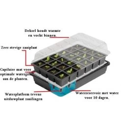 Kweekset Met Autobewatering - 24 Cellen -Buiten Tuin Verpleging kweekset 24 cellen autobewatering 1490204350 1 600