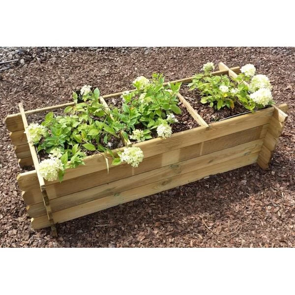 Moestuinbak - Rechthoekig 120 × 40 × 40 Cm 4 Moestuinbak - Rechthoekig 120 × 40 × 40 Cm - Afbeelding 2