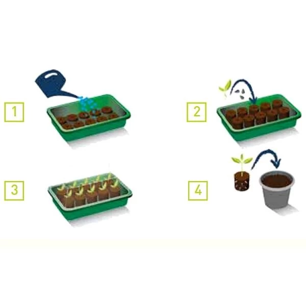 Onderschaal Voor 28 Turftabletten 4 Onderschaal Voor 28 Turftabletten - Afbeelding 2