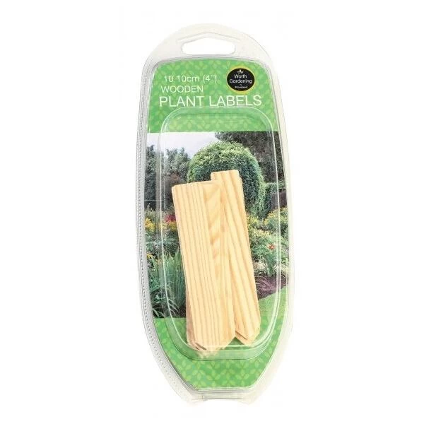Plantenlabels Hout - 10 Cm - Set Van 10 Stuks 3 Plantenlabels Hout - 10 Cm - Set Van 10 Stuks