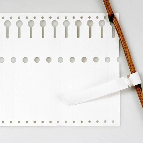 Sleufetiketten Wit - Set Van 100 Stuks 3 Sleufetiketten Wit - Set Van 100 Stuks