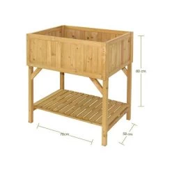 Verhoogde Kweektafel Vegtrug - Naturel -Buiten Tuin Verpleging verhoogde kweektafel vegtrug 1625036381 3 600