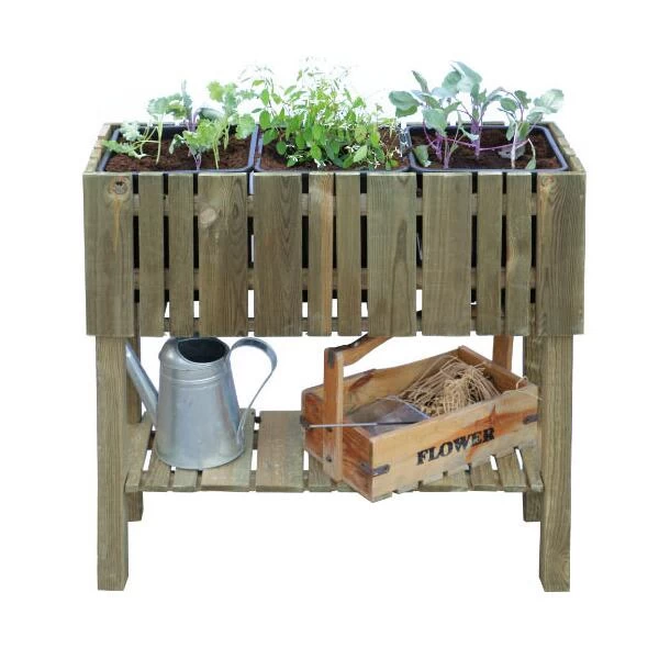 Verhoogde Moestuinbak VERTIKAL - 80 Cm 2 Verhoogde Moestuinbak VERTIKAL - 80 Cm