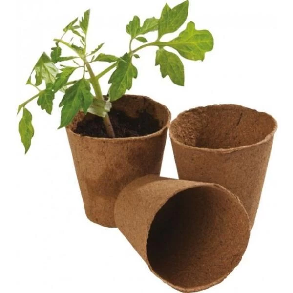 Opkweekpotjes - Vezelpotjes Ø 6 Cm - Set Van 96 Stuks 3 Opkweekpotjes - Vezelpotjes Ø 6 Cm - Set Van 96 Stuks